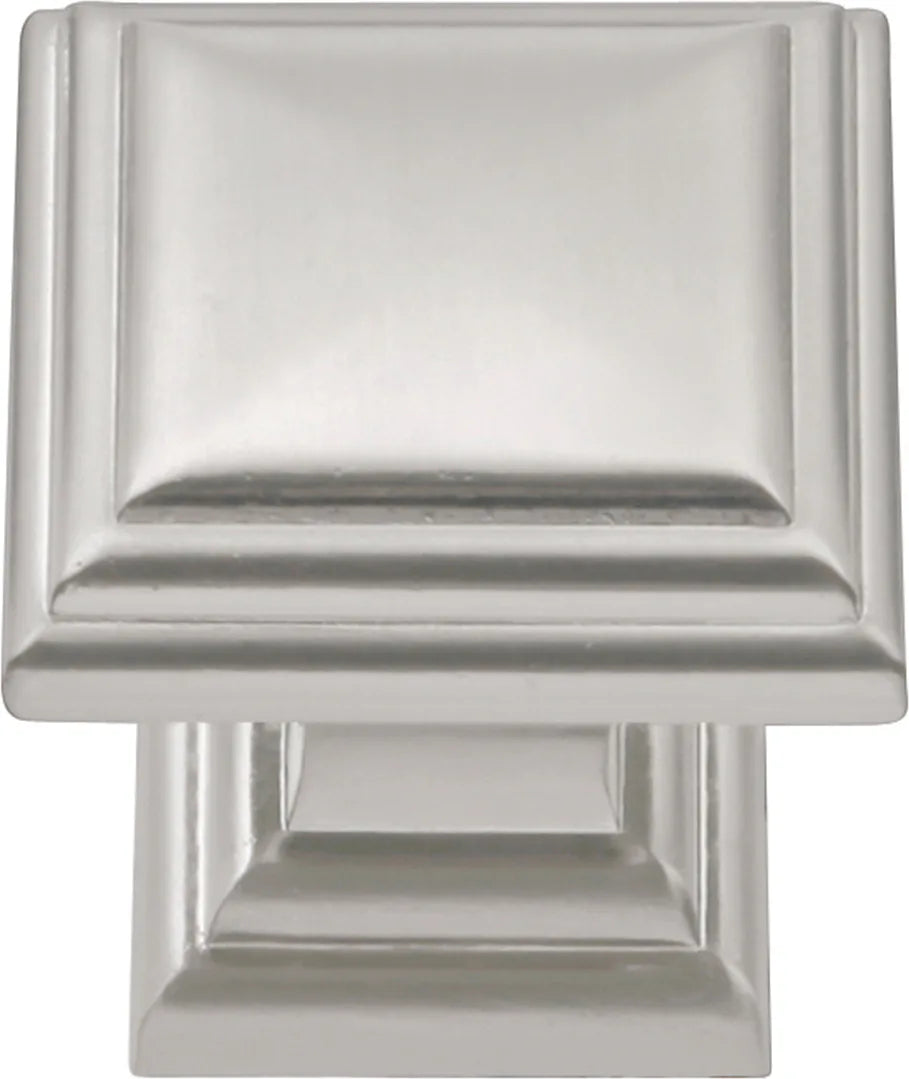 Somerset Collection Knob 1-1/16'' Square Satin Nickel Finish HH74554-SN