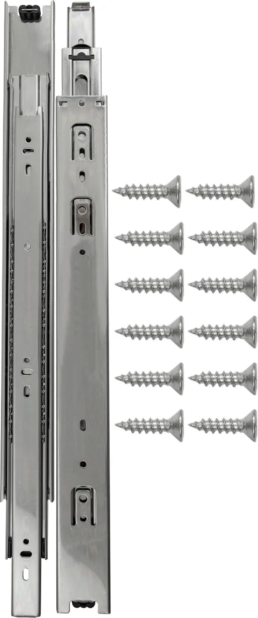 Drawer Slide Side Mount Full Extension 18'' Cadmium Finish P1050/18-2C