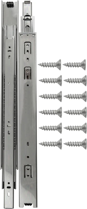 Drawer Slide Side Mount Full Extension 18'' Cadmium Finish P1050/18-2C