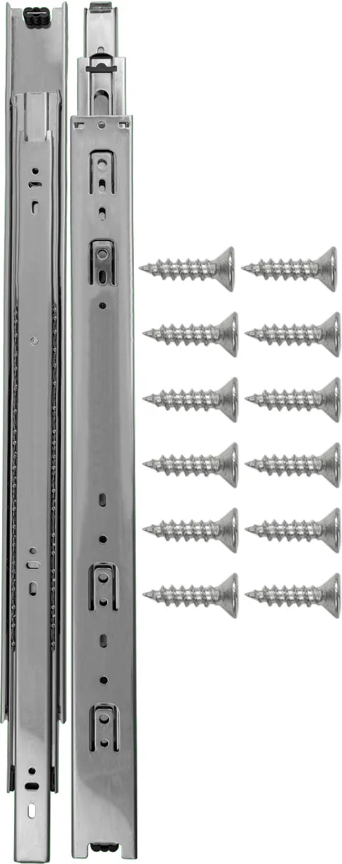 Drawer Slide Side Mount Full Extension 22'' Cadmium Finish P1050/22-2C
