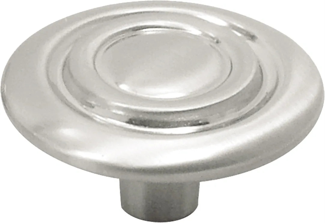 Cavalier Collection Knob 1-1/4'' Diameter Satin Nickel Finish P121-SN