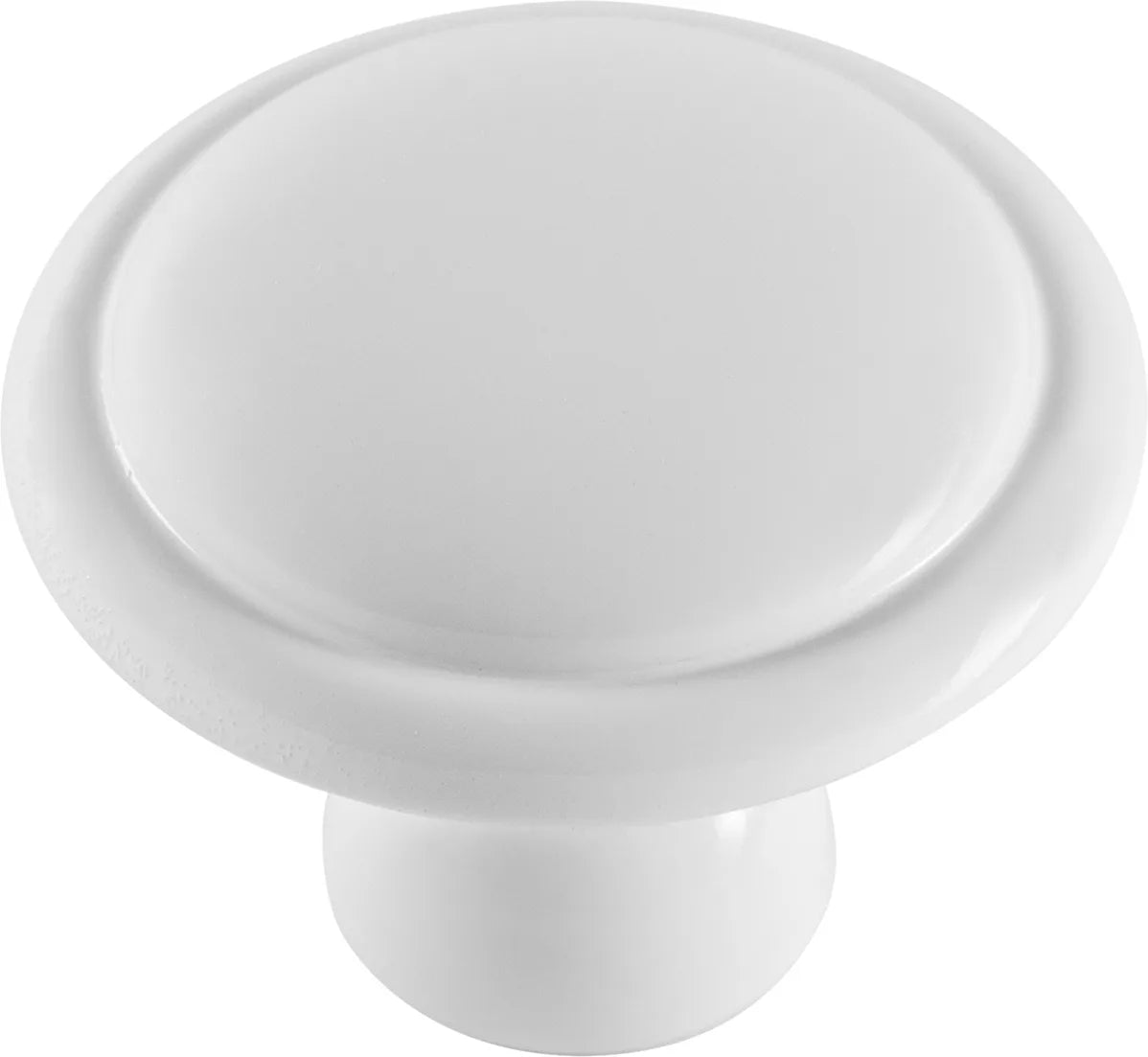 Conquest Collection Knob 1-3/8'' Diameter White Finish P14848-W