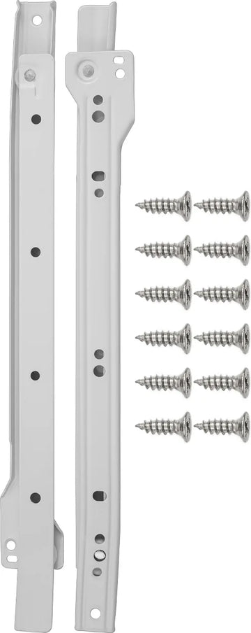 Drawer Slides Drawer Slide Side Mount 3/4 Extension 14'' White Finish P1750/14-W