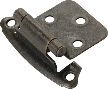 Hinge Flush Surface Face Frame Self-Close Windover Antique Finish P244-WOA