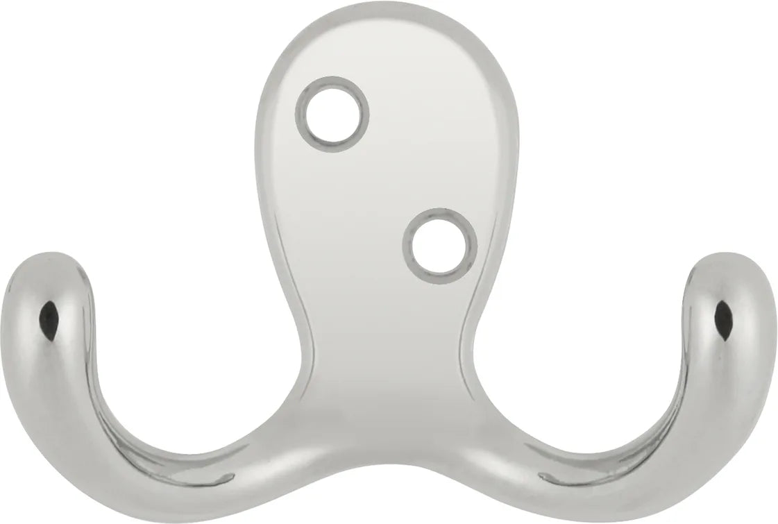 Hooks Collection Utility Hook Double 3/8'' cc Chrome Finish P27115-CH