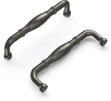 Williamsburg Collection Pull 3-3/4'' cc Black Nickel Vibed Finish P3051-BNV