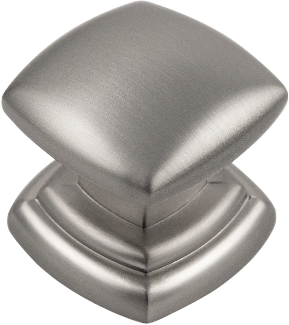 Euro-Contemporary Collection Knob 1-1/4'' Square Stainless Steel Finish P3181-SS