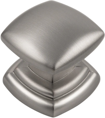 Euro-Contemporary Collection Knob 1-1/4'' Square Stainless Steel Finish P3181-SS