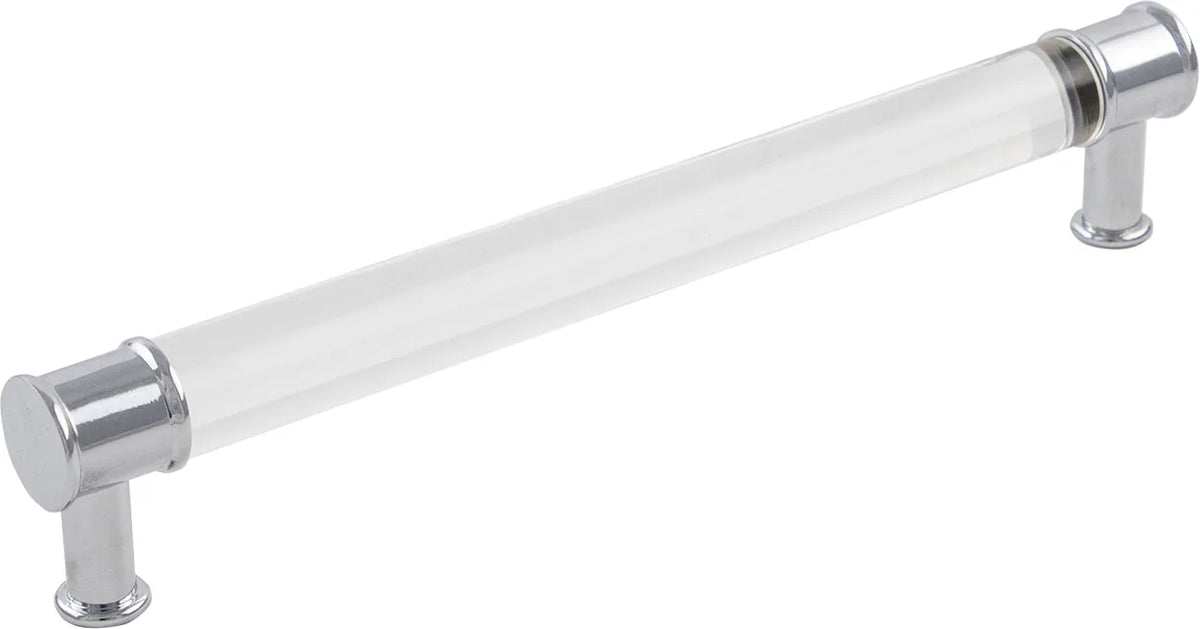 Midway Collection Pull 7-9/16'' cc Crysacrylic with Chrome Finish P3703-CACH