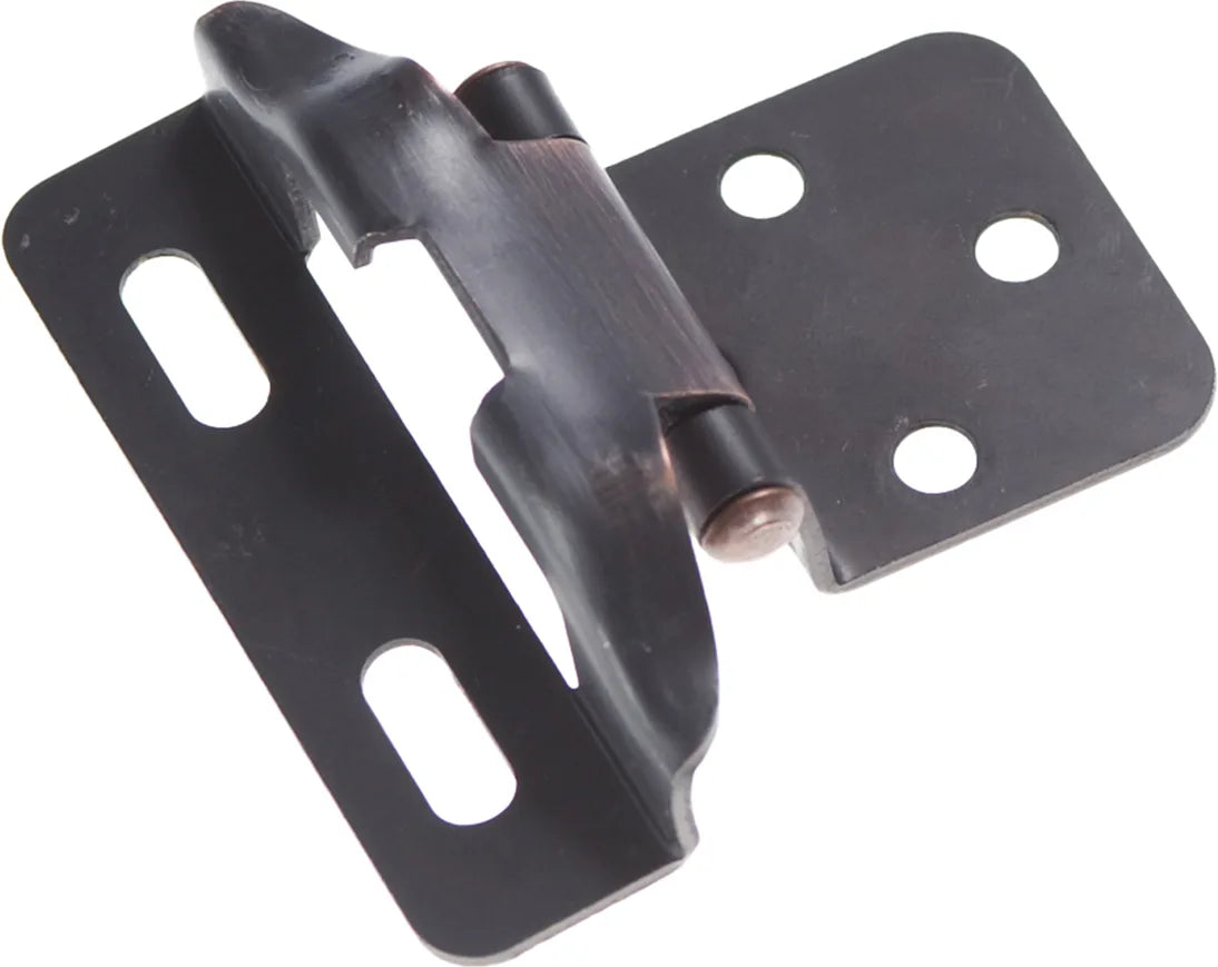 Hinge Semi-Concealed 1/4'' Overlay Face Frame Part Wrap Self-Close Vintage Bronze Finish P60010F-VB