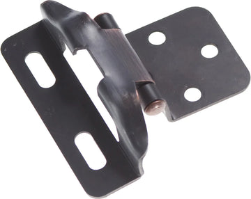 Hinge Semi-Concealed 1/4'' Overlay Face Frame Part Wrap Self-Close Vintage Bronze Finish P60010F-VB