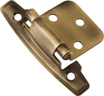 Hinge Solid Brass Flush Surface Face Frame Self-Close Winchester Brass Finish P9296-06
