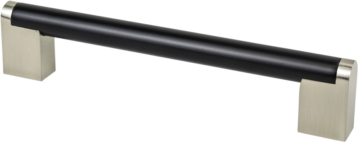 Studio Remix 160mm CC Matte Black and Brushed Nickel Pull 2189-955BPN-P