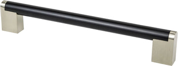 Studio Remix 192mm CC Matte Black and Brushed Nickel Pull 2194-955BPN-P