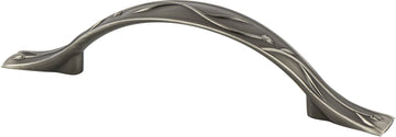 Art Nouveau 96mm CC Vintage Nickel Pull 4012-1VTN-P