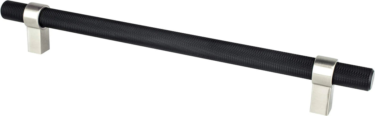 Radial Reign 224mm CC Matte Black Bar and Brushed Nickel Posts Pull 5064-455BPN-P