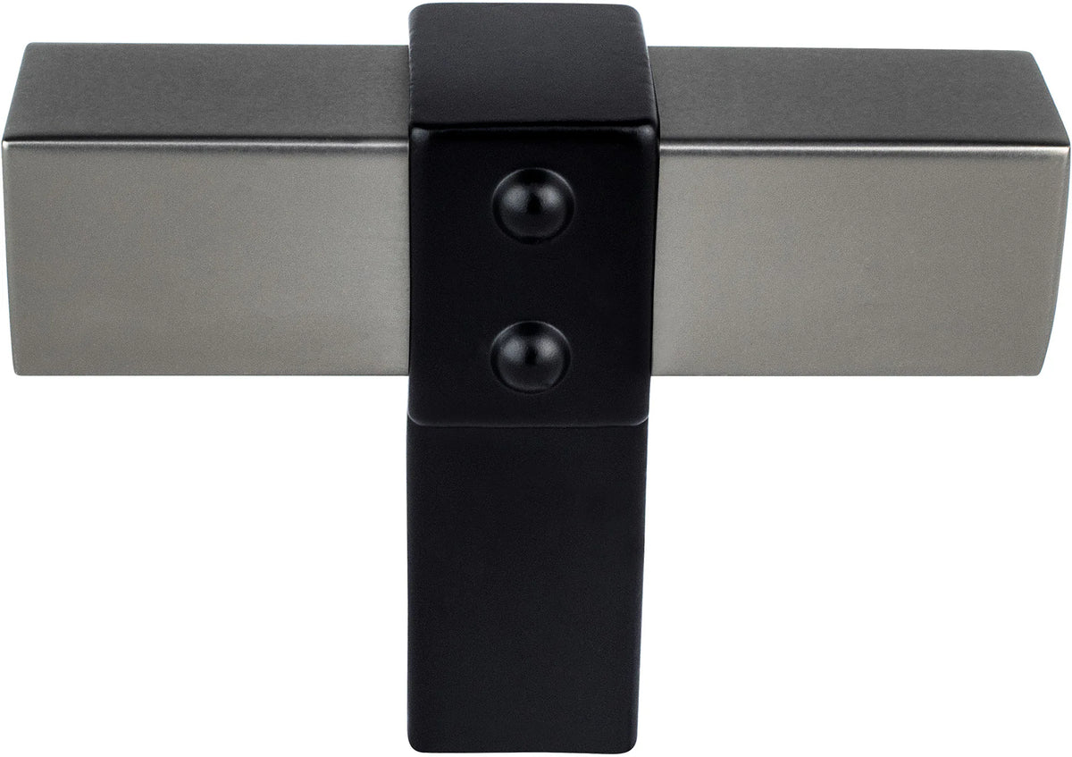 Rivet Rebel Slate Bar and Matte Black Post Knob 5126-4SLT55-P
