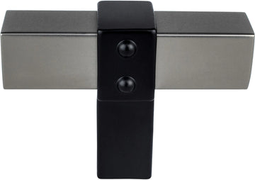 Rivet Rebel Slate Bar and Matte Black Post Knob 5126-4SLT55-P