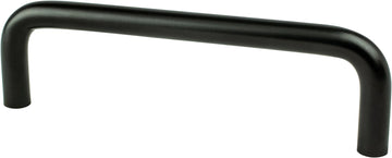 Advantage Wire Pulls 4'' CC Matte Black Steel Pull 6126-2055-P