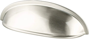 Folklore 3in. CC Brushed Nickel Cup Pull 8340-1BPN-P