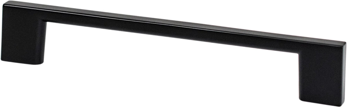 Transitional Advantage Four 128mm CC Matte Black Rectangle Pull 9053-4055-P