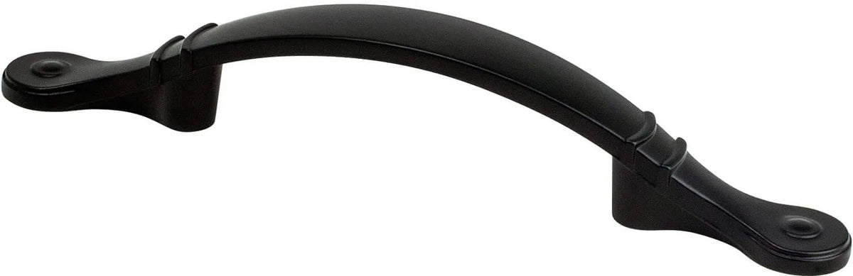 Traditional Advantage Four 3'' CC Matte Black Ringed Arch Pull 9370-1055-P