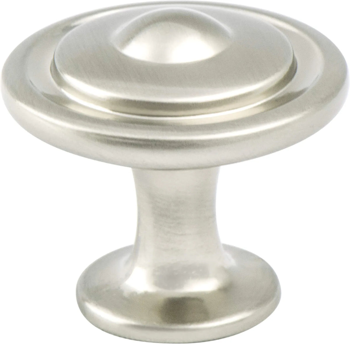Traditional Advantage Three Brushed Nickel Button Knob 9381-1BPN-P