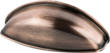 Euro Moderno 64mm CC Brushed Antique Copper Cup Pull 9711-1BAC-P