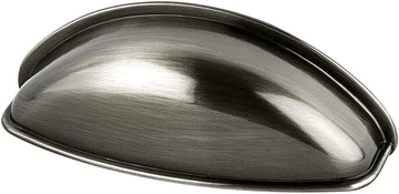 Euro Moderno 64mm CC Brushed Black Nickel Cup Pull 9712-1BBN-P
