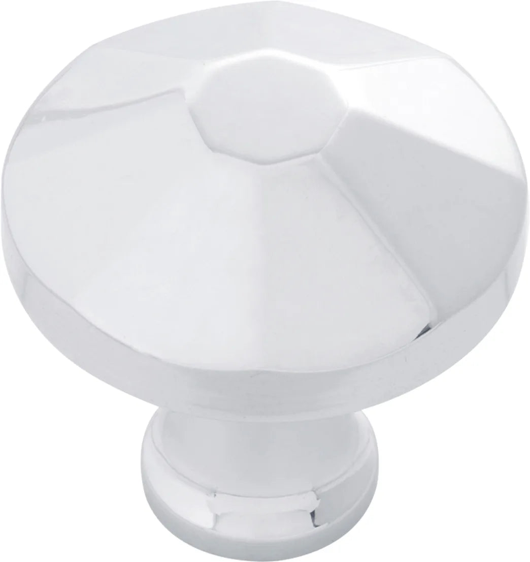 Facette Collection Knob 1-3/8'' diam Chrome Finish B053134-CH