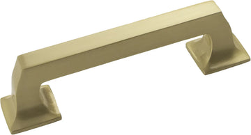 Studio II Collection Pull 3-3/4'' cc Brushed Golden Brass Finish B055551-BGB