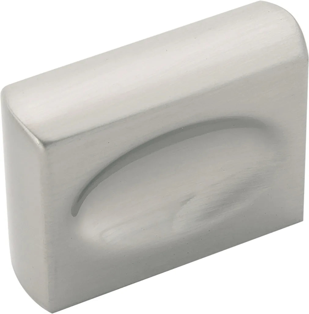 Ingot Collection Knob 1-3/8'' x 7/16'' Satin Nickel Finish B075644-SN