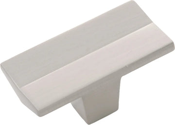 Avenue Collection Knob 2'' x 1'' Satin Nickel Finish B076087-SN