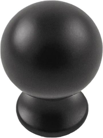 Fuller Collection Knob 1'' diam Matte Black Finish B076288-MB