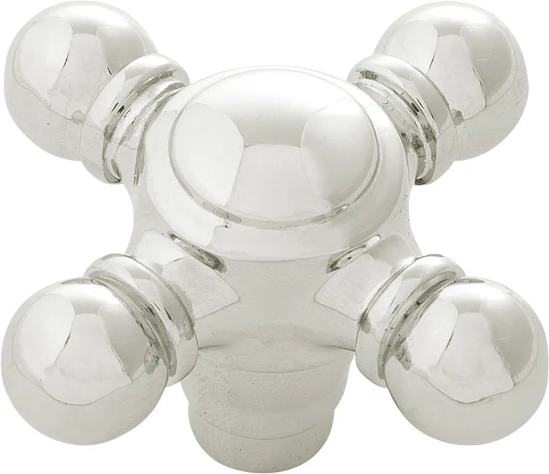 Fuller Collection Knob 2-1/8'' x 2-1/8'' Polished Nickel Finish B076809-14