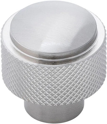 Verge Collection Knob 1-3/16'' diam Stainless Steel Finish B076865-SS