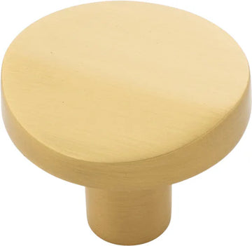 Veer Collection Knob 1-3/8'' diam Brushed Golden Brass Finish B077153-BGB