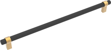 Sinclaire Collection Appliance Pull 18'' cc Matte Black & Brushed Golden Brass Finish B077288-MBBGB