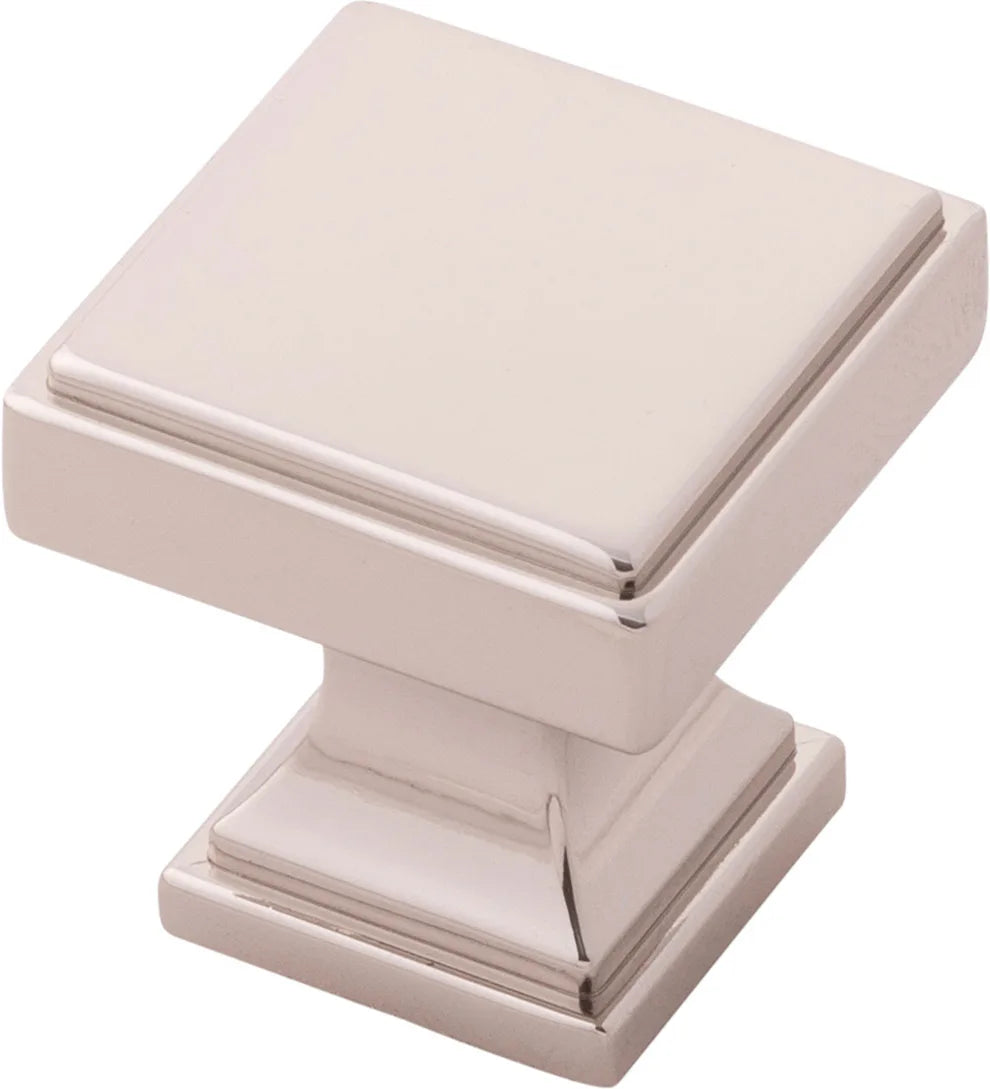Brownstone Collection Knob 1-1/8'' Square Polished Nickel Finish B077458-14