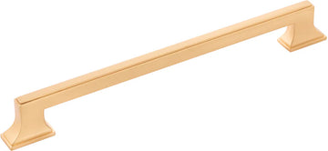 Brownstone Collection Pull 8-13/16'' cc Brushed Golden Brass Finish B077464-BGB