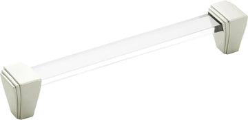 Belleclaire Collection Pull 6-5/16'' cc Crysacrylic with Polished Nickel Finish B077505-14