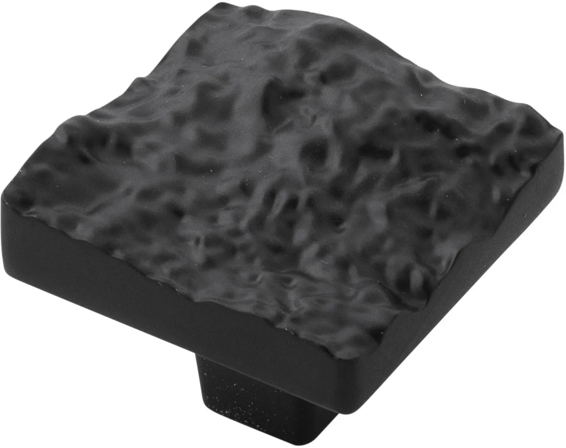 Sandrine Collection Knob 1-3/8'' Square Black Mist Finish B077512-BM