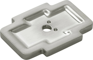 Coventry Collection Knob Backplate 1-3/4'' x 1-1/4'' Satin Nickel Finish B077995SN