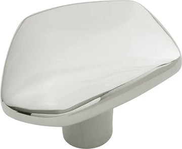 Pebble Collection Knob 1-3/4'' x 1-1/2'' Polished Nickel Finish B079711-14
