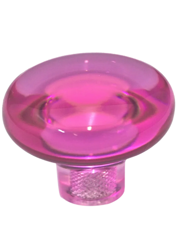 Fuchsia Clear Mushroom Knob