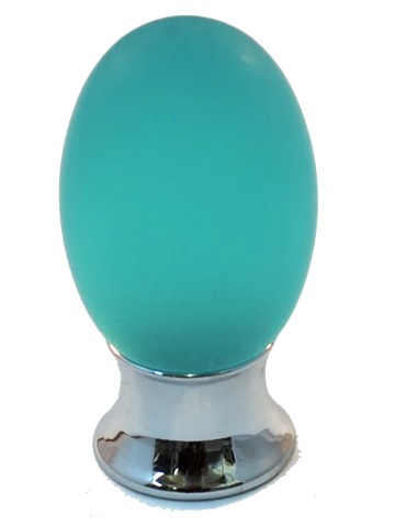 Athens Turquoise Polyester with Solid Brass Knobs 101-CM001-PB