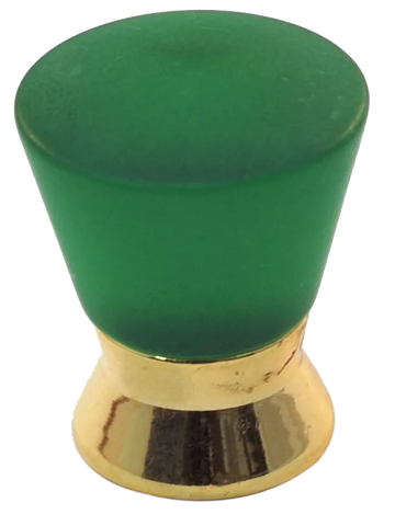 Athens Green Polyester with Solid Brass Knobs 102-CM014-PB