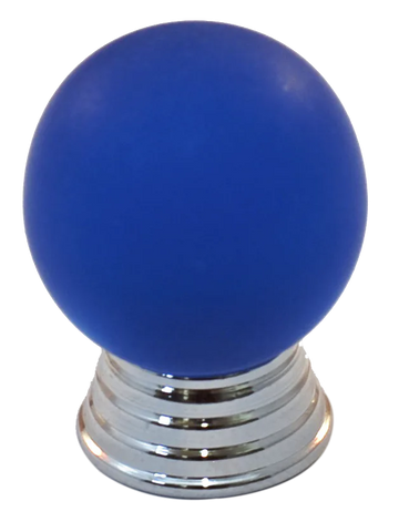 Athens Blue Polyester with Solid Brass Knobs 106-CM003-PB