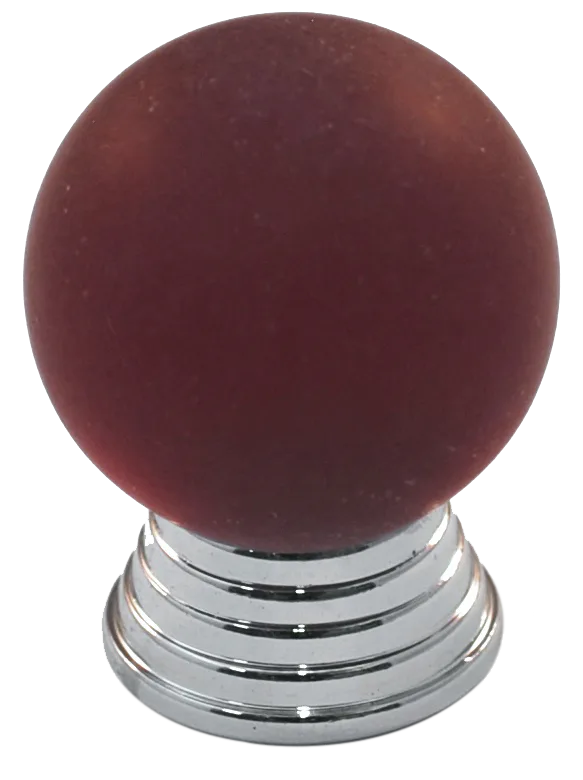 Athens Red Polyester with Solid Brass Knobs 106-CM018-PB