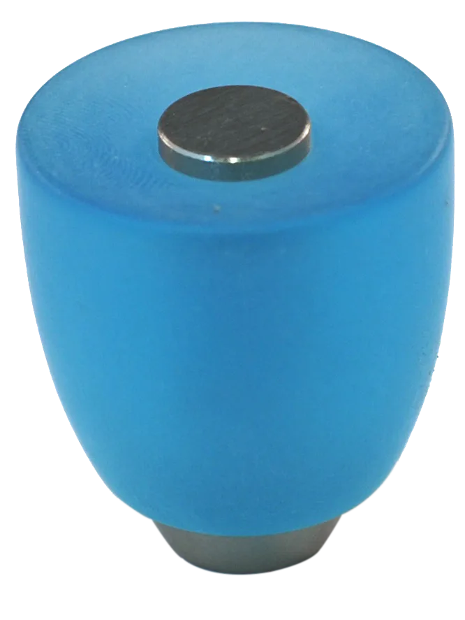 Athens Light Blue Polyester with Solid Brass Knobs 108-CM002-PB